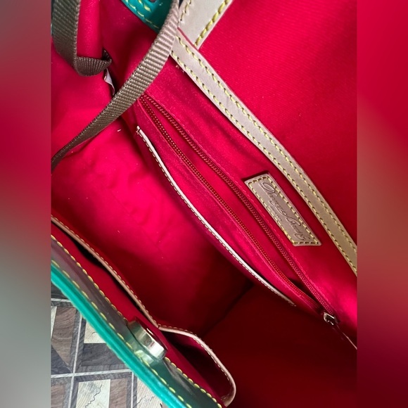 Dooney And Bourke‎ Satchel Bag - Patent Leather Ocean Teal - Picture 2 of 16